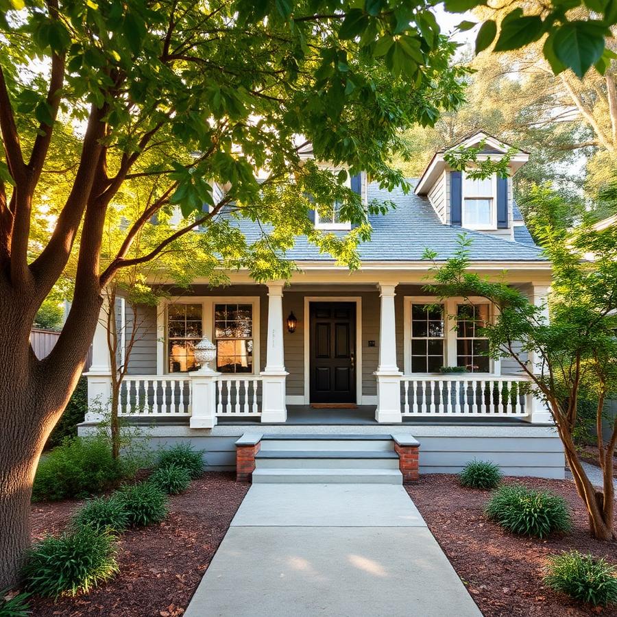 Homes and streetscape in Virginia Highland, Atlanta